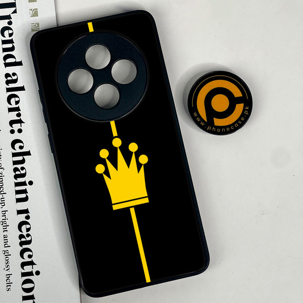 Oppo Reno 12F 4G - King 2.0 Design 1 - Premium Printed Glass soft Bumper shock Proof Case  CS-34488 CS-35107