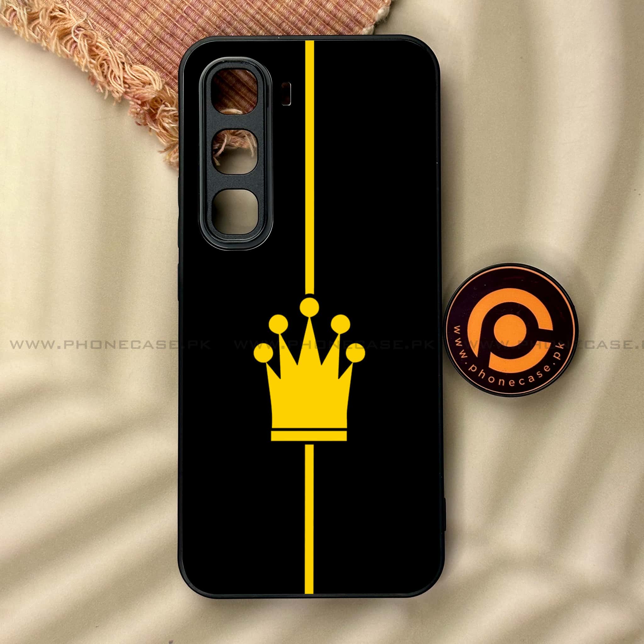 Infinix Hot 60 Pro - King 2.0 Series - Premium Metal Printed soft Bumper shock Proof Case