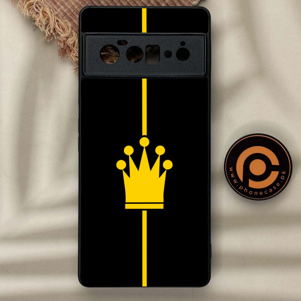 Google Pixel 6 Pro-King Design 1 v2.0 - Premium Metal Printed soft Bumper Shock Proof Case CS-36950