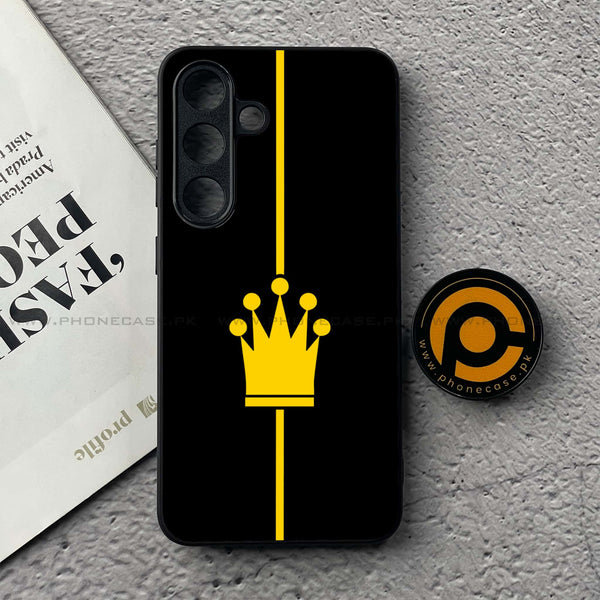 Samsung Galaxy S25 FE - King 2.0 Series - Premium Metal Printed soft Bumper shock Proof Case