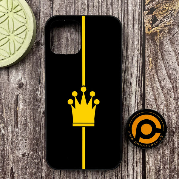 iPhone 12 - King Series - Premium Metal Printed soft Bumper shock Proof Case