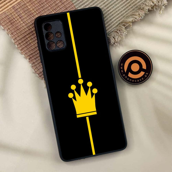 Samsung Galaxy A71 - King Series V 2.0  Series - Premium Metal Printed soft Bumper shock Proof Case