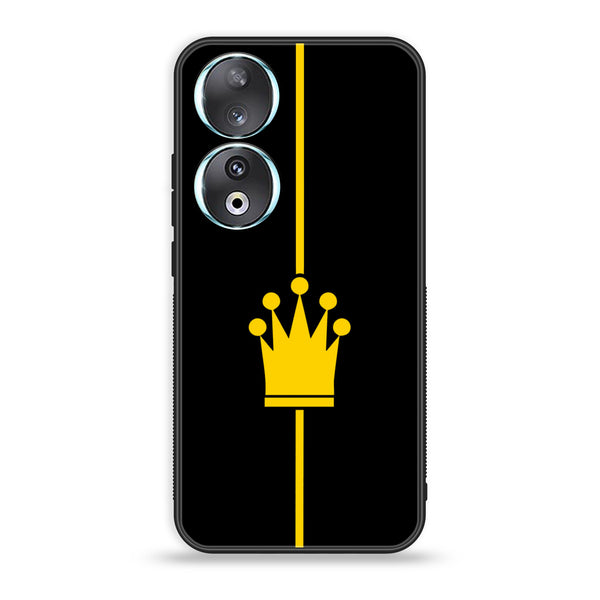 Huawei Honor 90 - King 2.0 Series - Premium Printed Glass soft Bumper shock Proof Case
