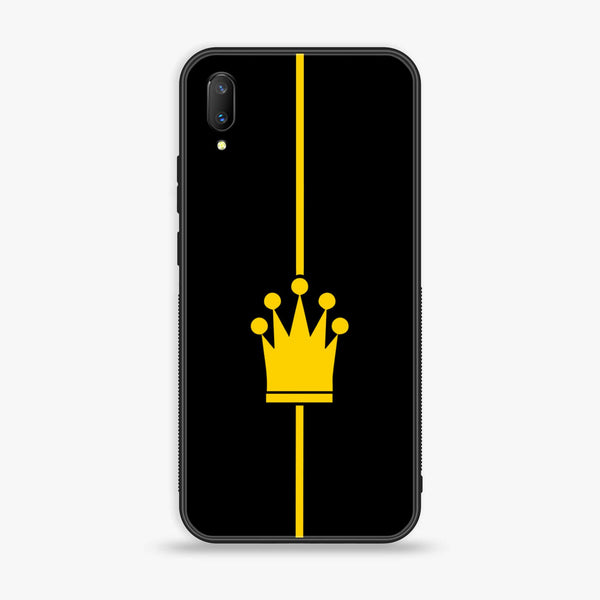 Vivo V11 - King 2.0 Series - Premium Printed Glass soft Bumper shock Proof Case