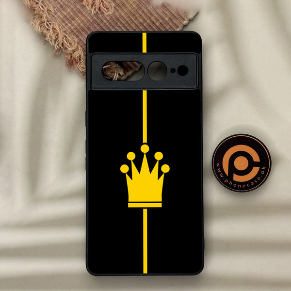 Google Pixel 7 Pro - King Series V 2.0 - Premium Metal Printed soft Bumper Shock Proof Case