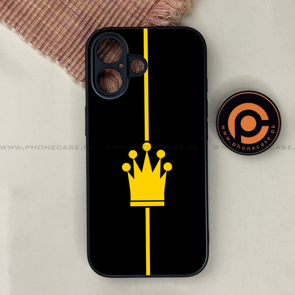 iPhone 17 - King 2.0 Series - Premium Printed Glass soft Bumper shock Proof Case