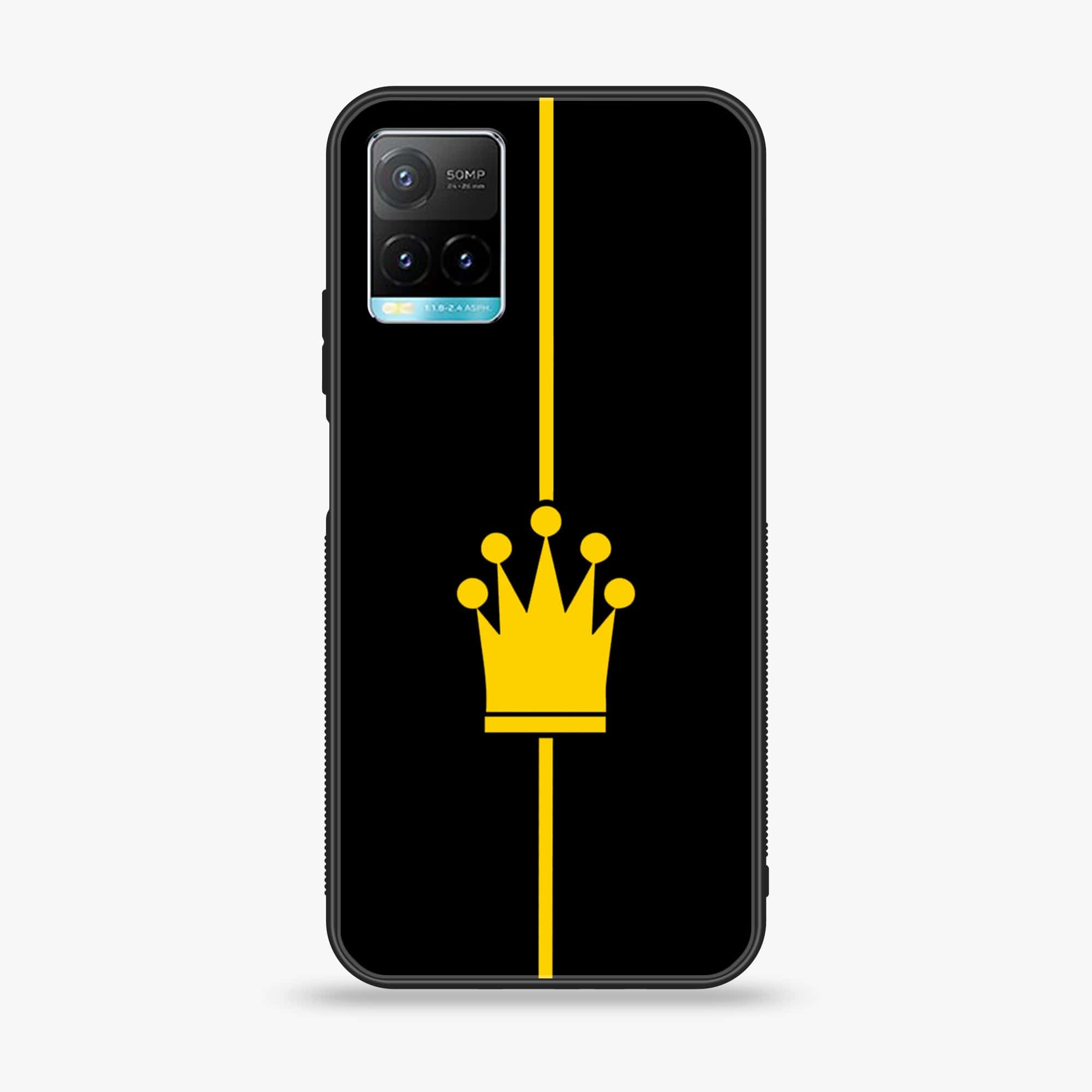Vivo Y33T - King Series V 2.0 Series - Premium Printed Glass soft Bumper shock Proof Case