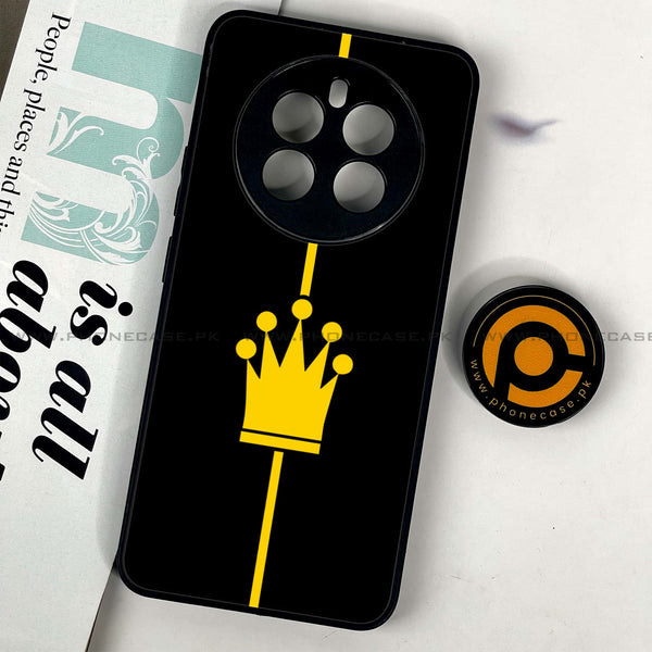 Realme 12 - King 2.0 Series - Premium Printed Glass soft Bumper shock Proof Case