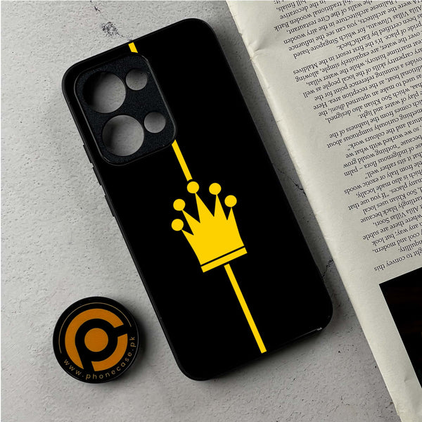 Oppo Reno 13 - King 2.0 Series - Premium Metal Printed Soft Bumper Shockproof Case