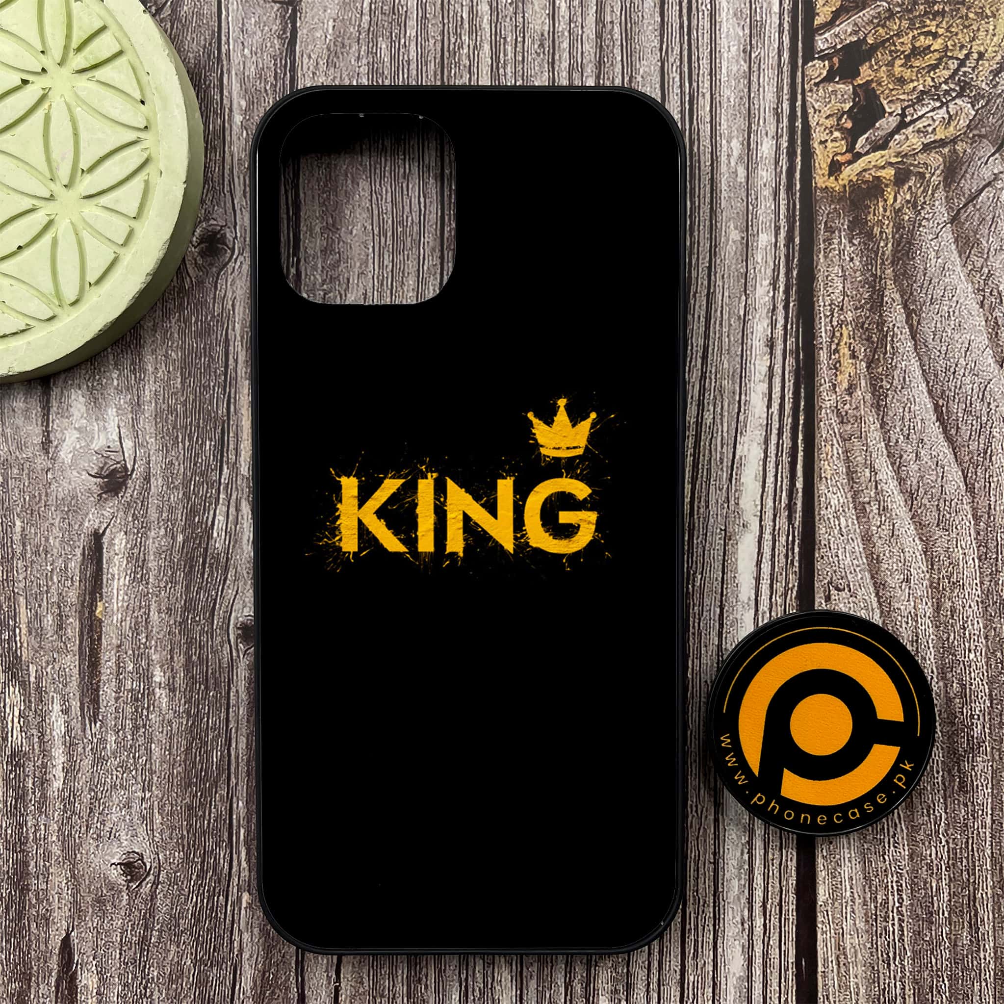 iPhone 12 - King Series - Premium Metal Printed soft Bumper shock Proof Case