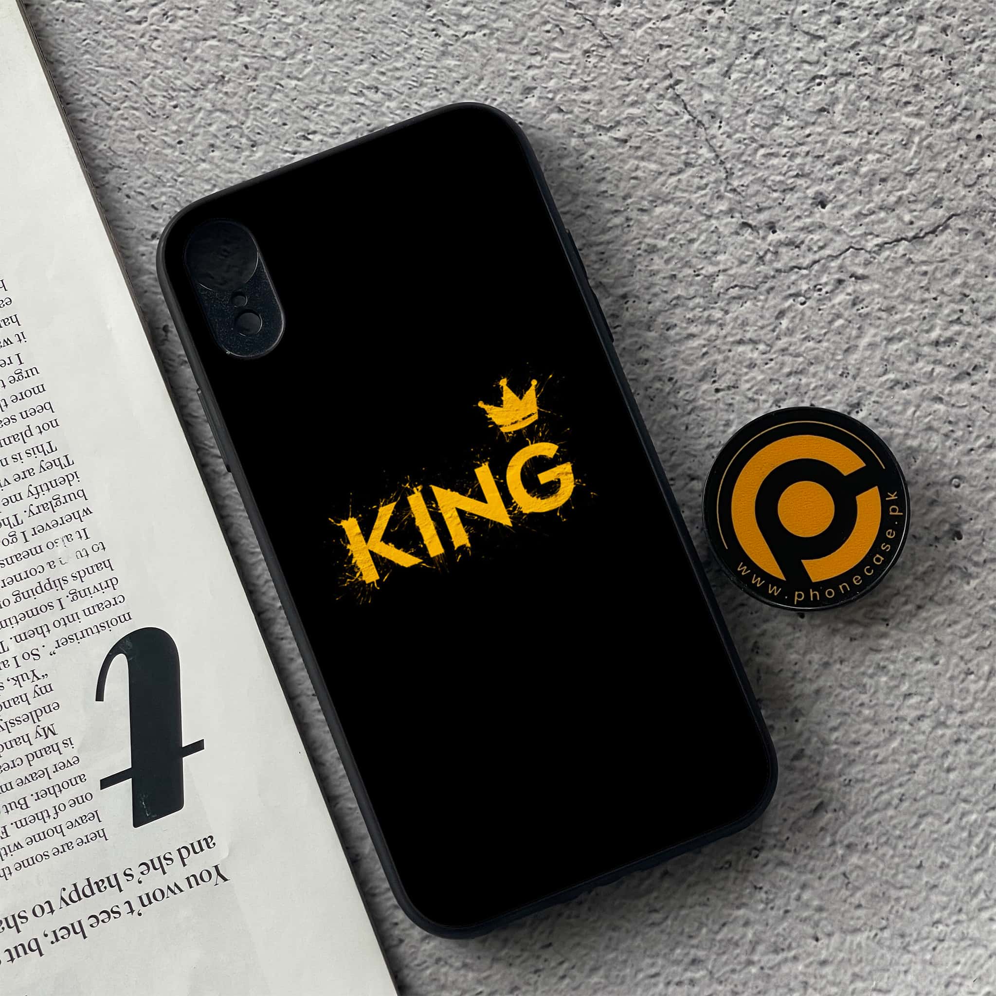 iPhone XR - King Series v2.0 - Premium Metal Printed soft Bumper shock Proof Case