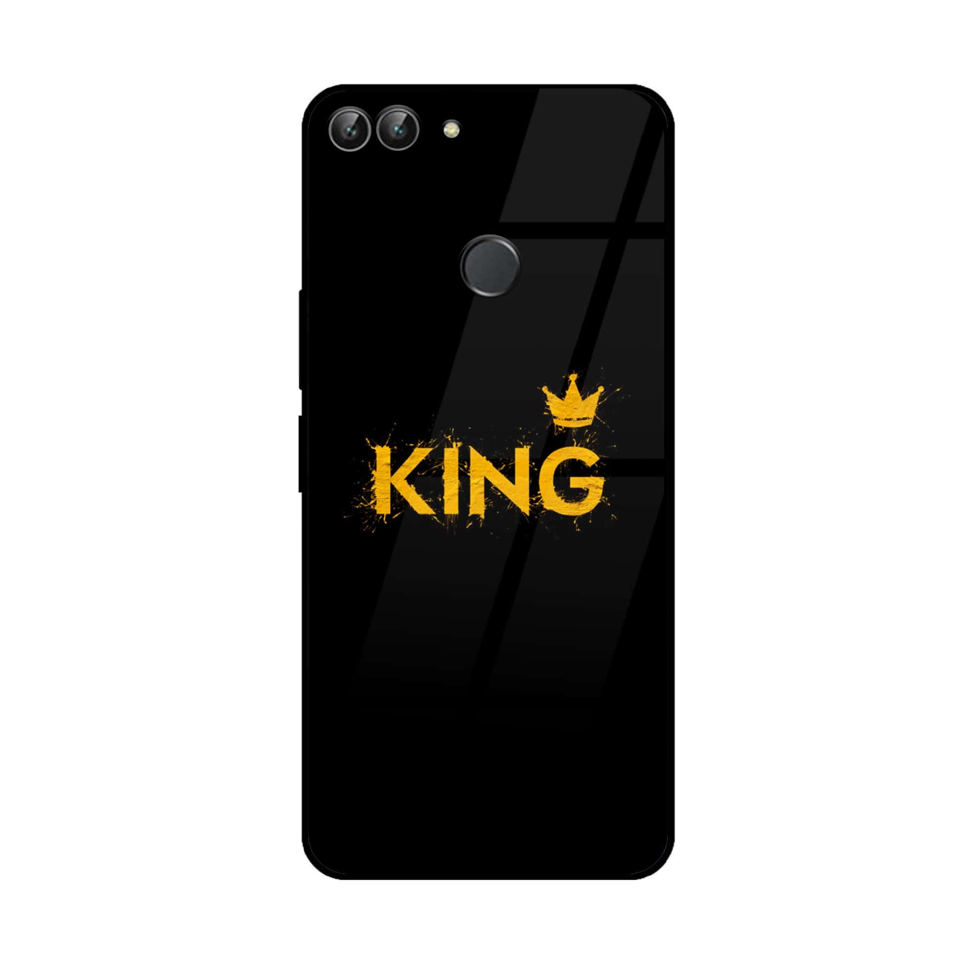 Huawei P Smart - King 2.0 Series - Premium Printed Glass soft Bumper shock Proof Case