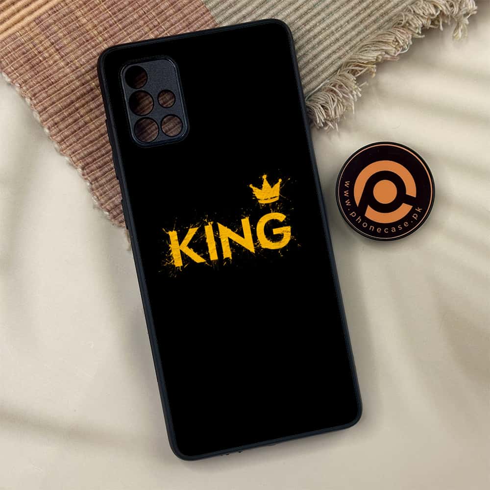 Samsung Galaxy A71 - King Series V 2.0  Series - Premium Metal Printed soft Bumper shock Proof Case