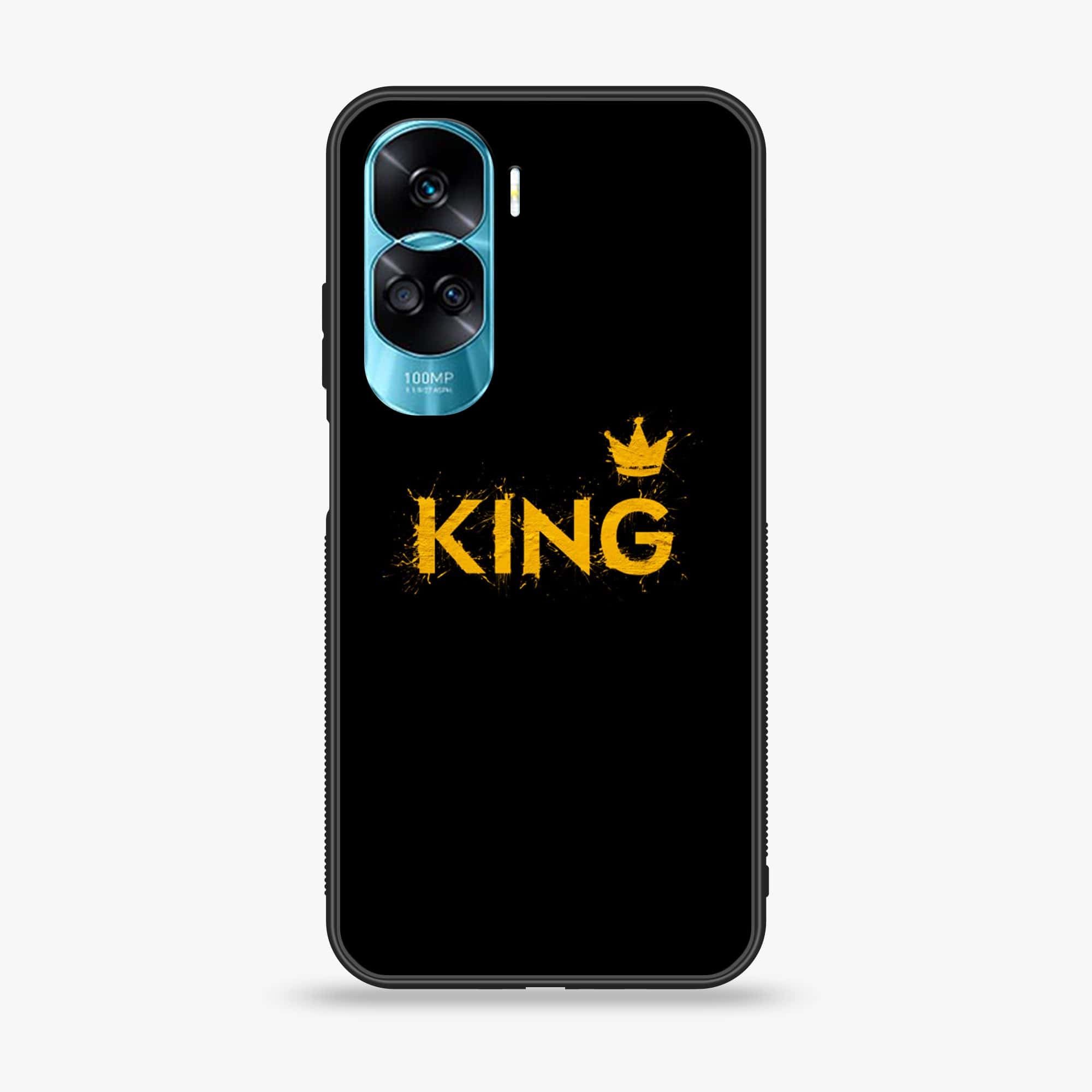 Honor 90 Lite - King 2.0 Series - Premium Printed Glass soft Bumper shock Proof Case