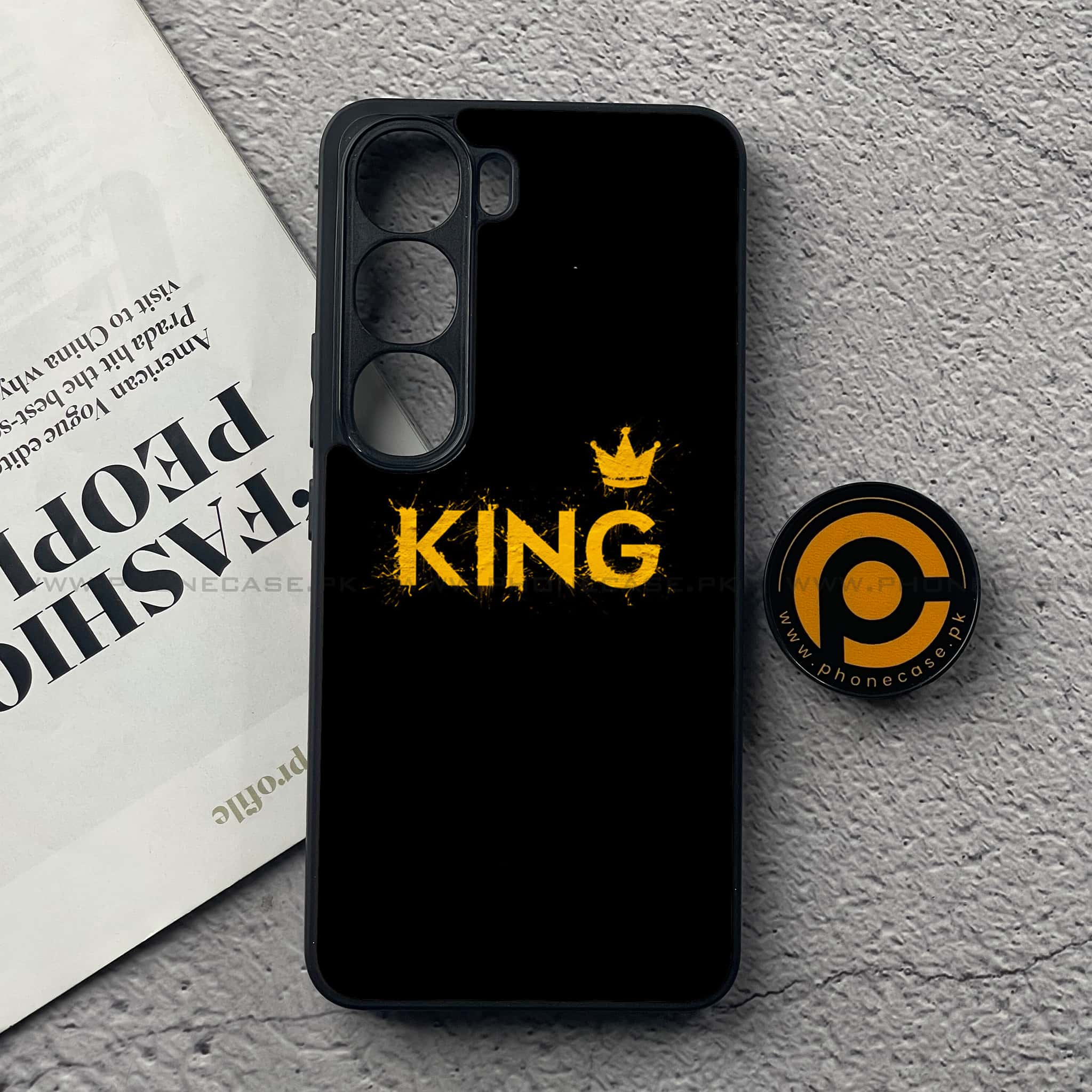 Vivo Y200 4G - King 2.0 Series - Premium Metal Printed soft Bumper Shock Proof Case