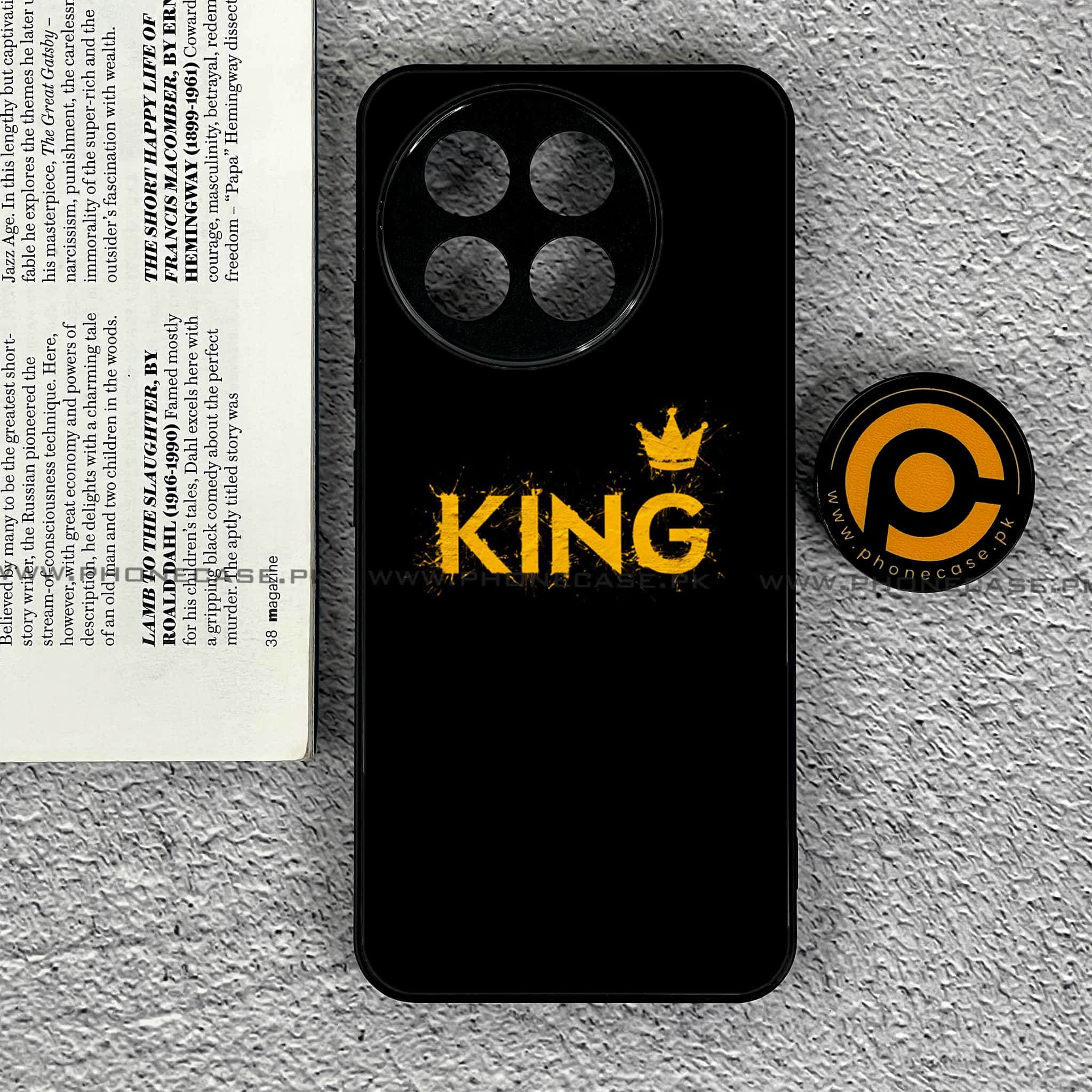 OnePlus 13R - King 2.0 Series - Premium Printed Glass soft Bumper shock Proof Case