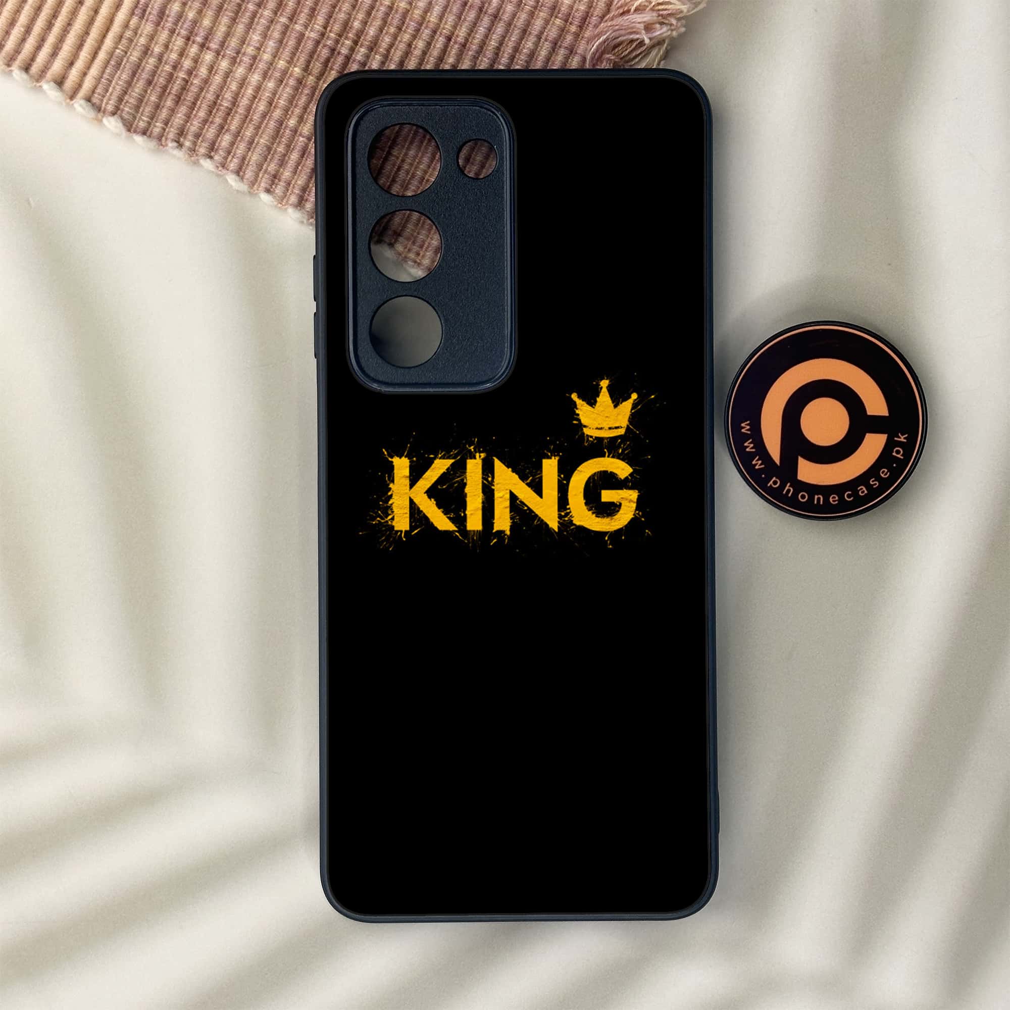 Oppo A5 2025 - King 2.0 Series - Premium Metal Printed soft Bumper shock Proof Case