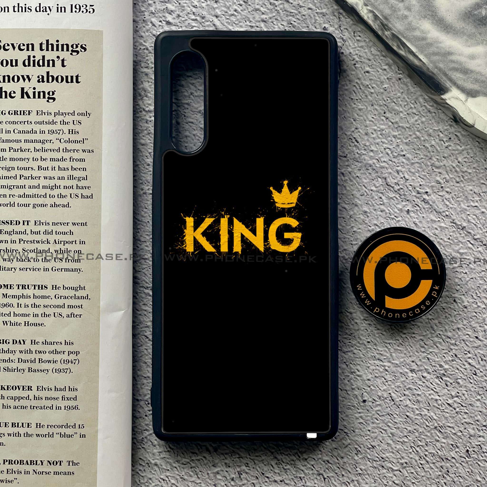 LG Velvet - King 2.0 Series - Premium Printed Glass soft Bumper shock Proof Case