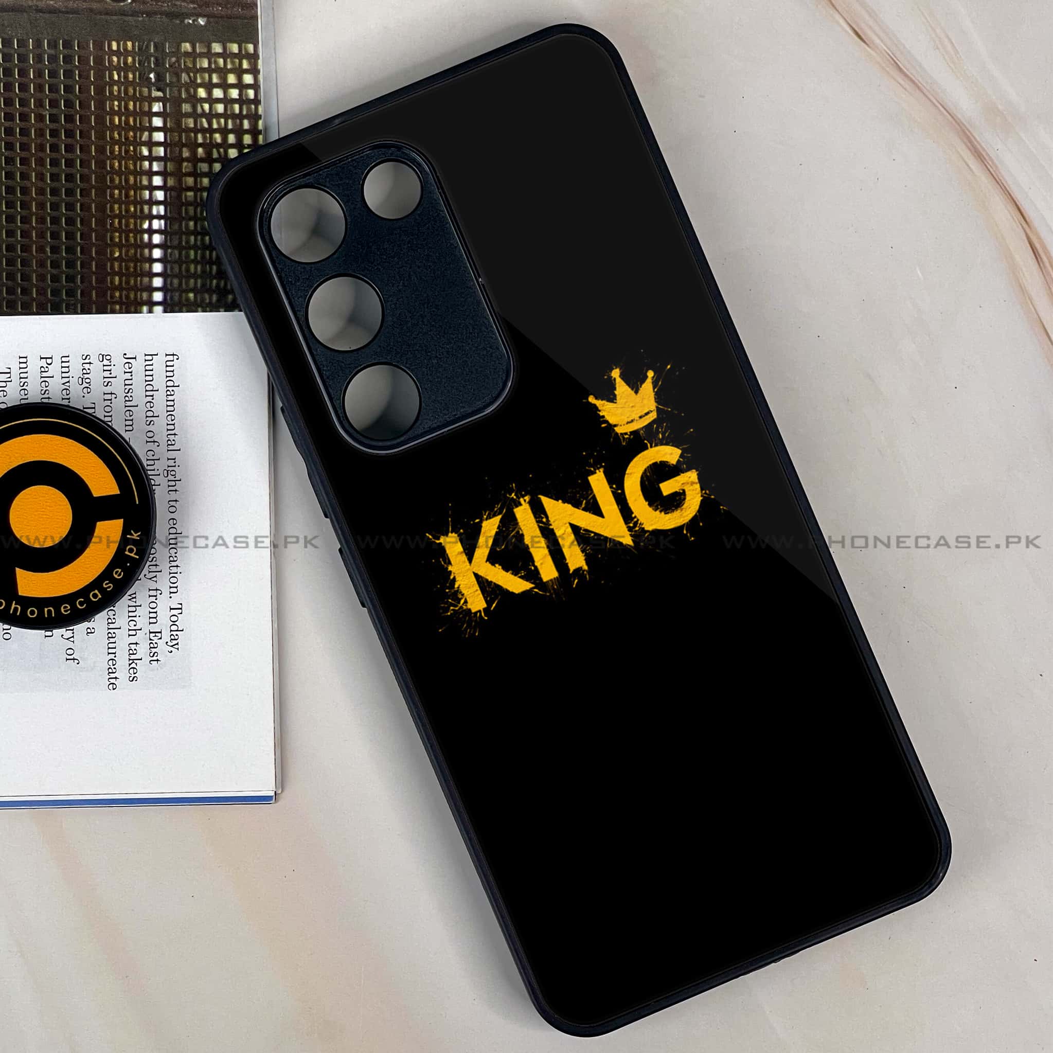 Vivo V30 Lite 4G - King 2.0 Series - Premium Metal Printed soft Bumper shock Proof Case