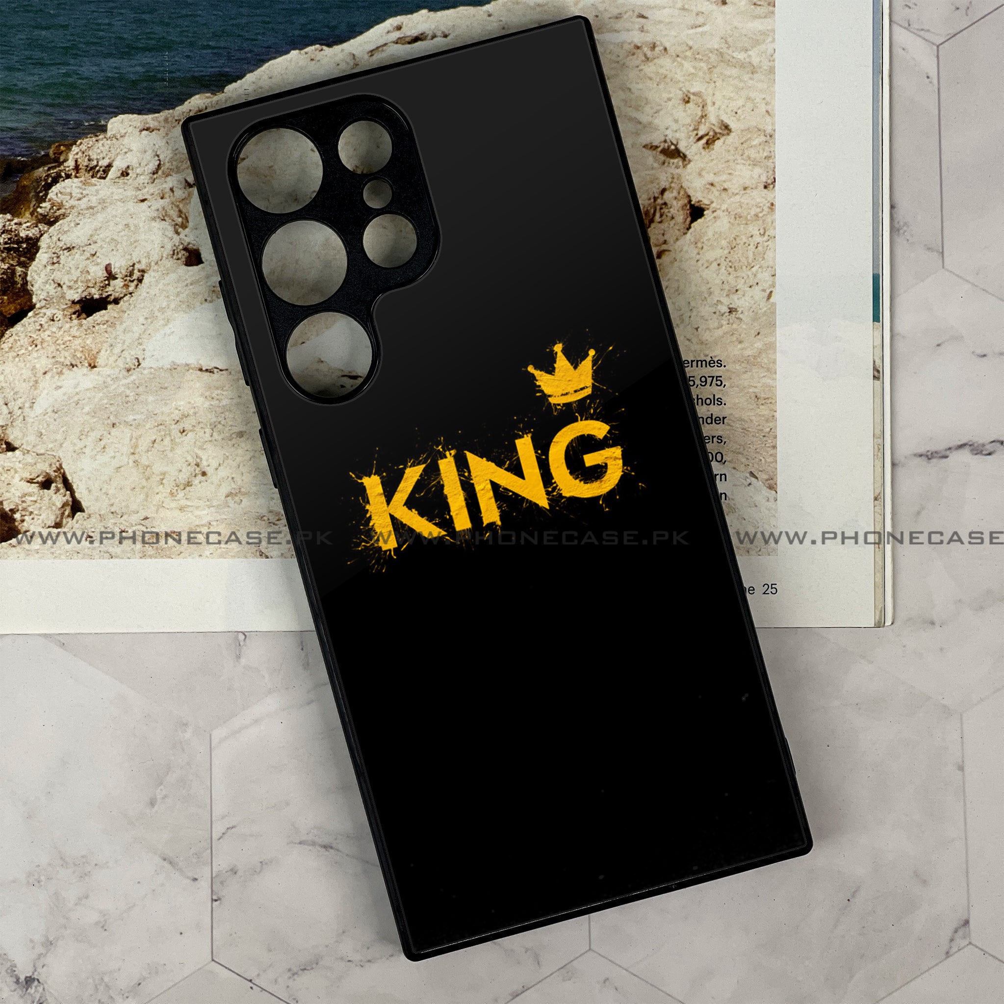 Galaxy S21 Ultra  -  King Series v2.0 - Premium Metal Printed soft Bumper shock Proof Case