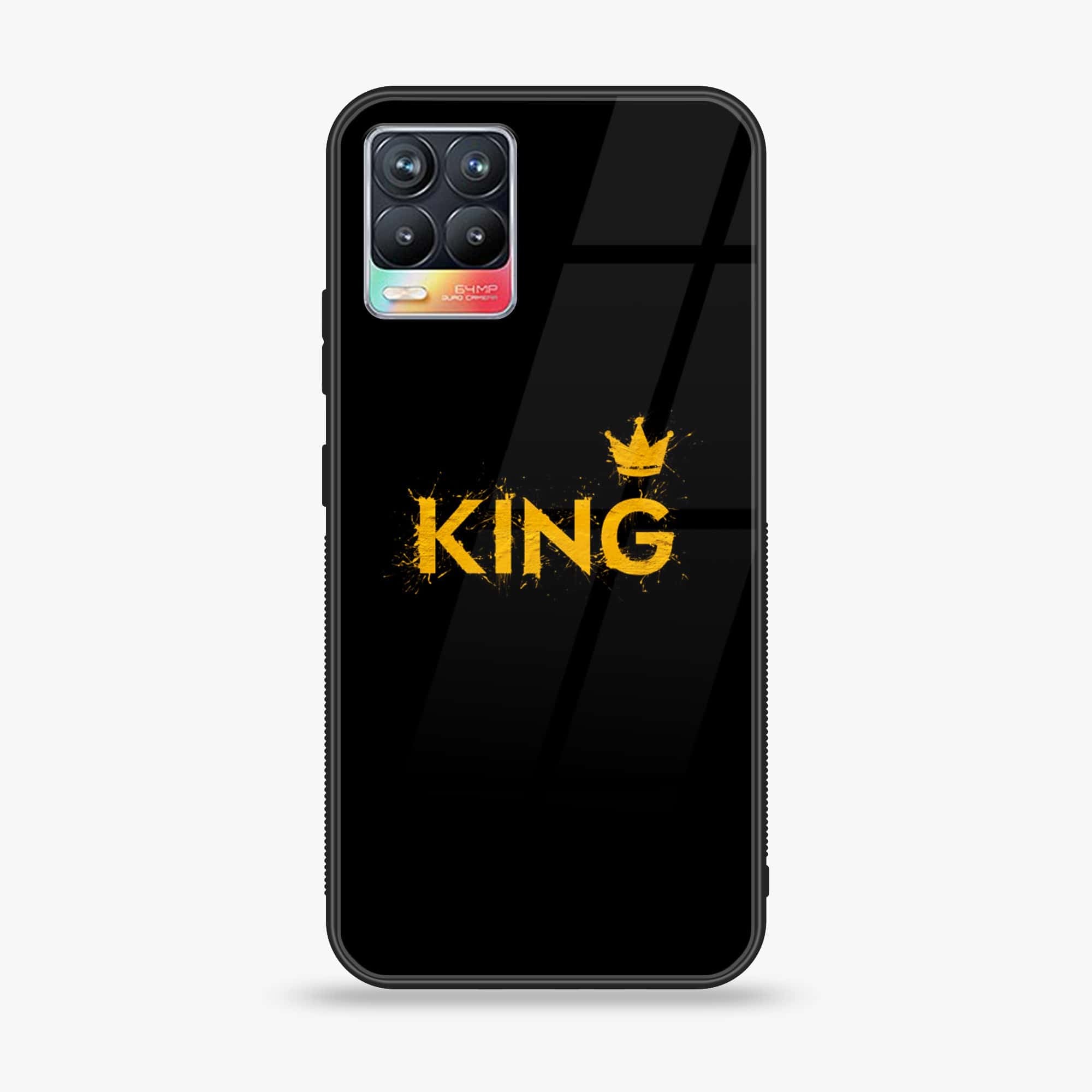 Realme 8 Pro - King 2.0 Series - Premium Printed Glass soft Bumper shock Proof Case