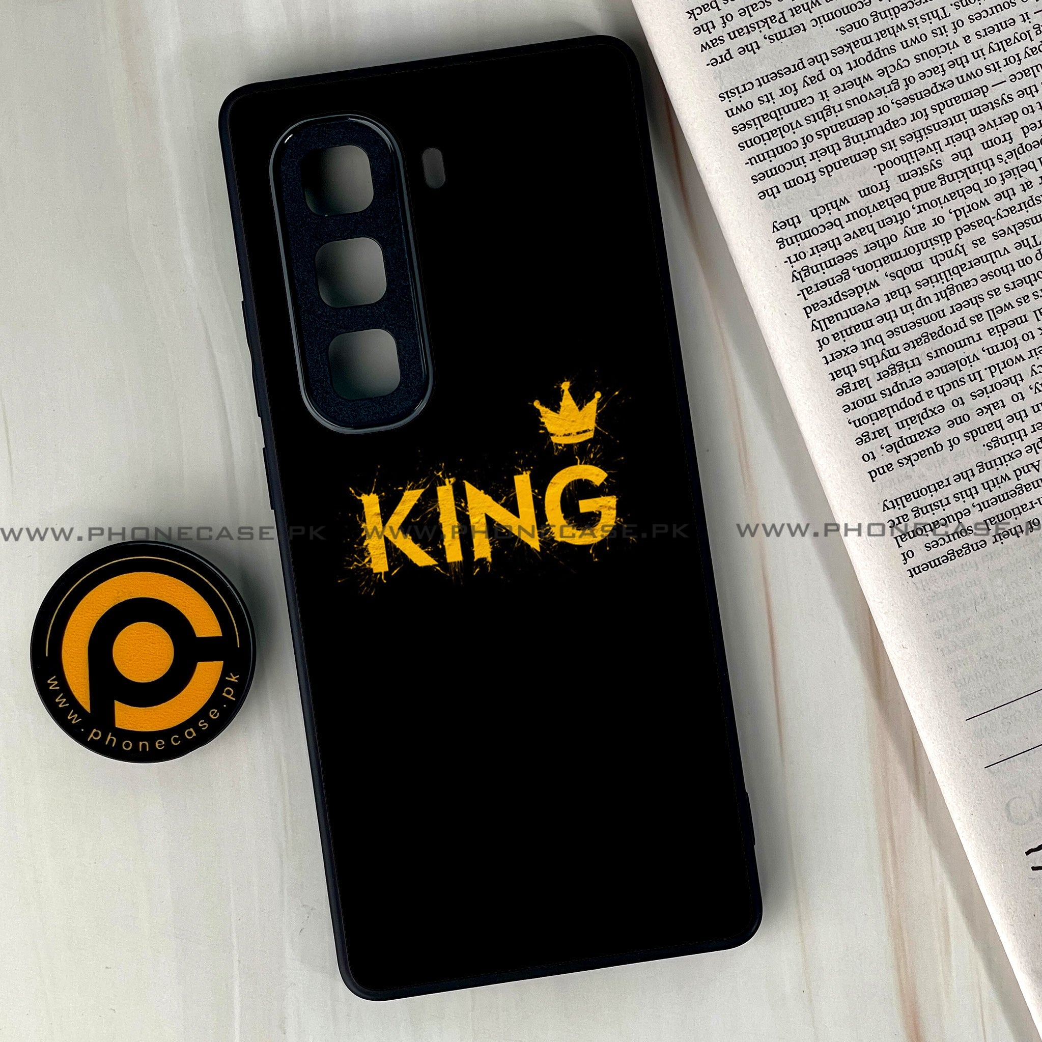 Infinix Hot 60 Pro Plus - King 2.0 Series - Premium Metal Printed soft Bumper shock Proof Case