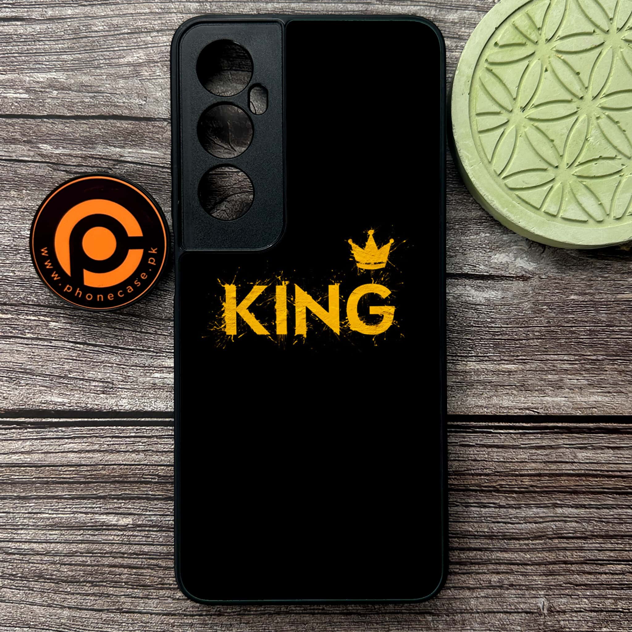 Realme C65  - King 2.0 Series - Premium Metal Printed soft Bumper shock Proof Case
