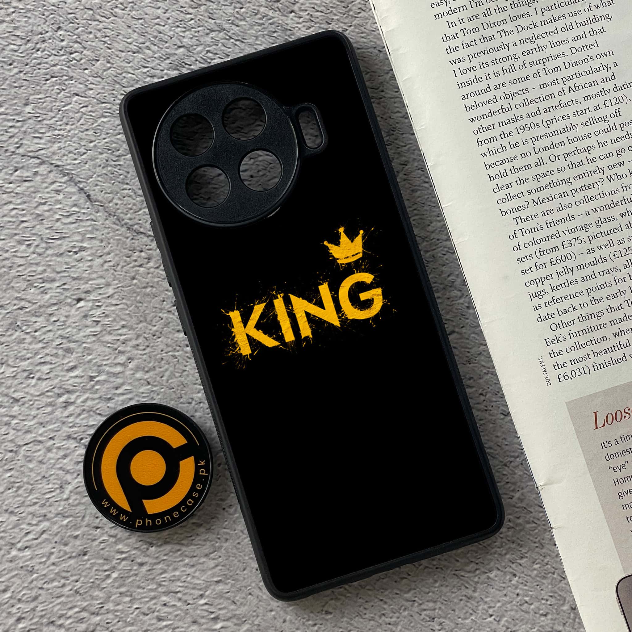 Tecno Spark 20 pro plus - King 2.0 Series - Premium Printed Glass soft Bumper shock Proof Case