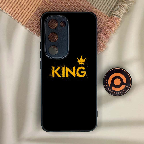 Tecno Spark 40 Pro Plus - King 2.0 Design 2  - Premium Metal Printed soft Bumper shock Proof Case CS-38696