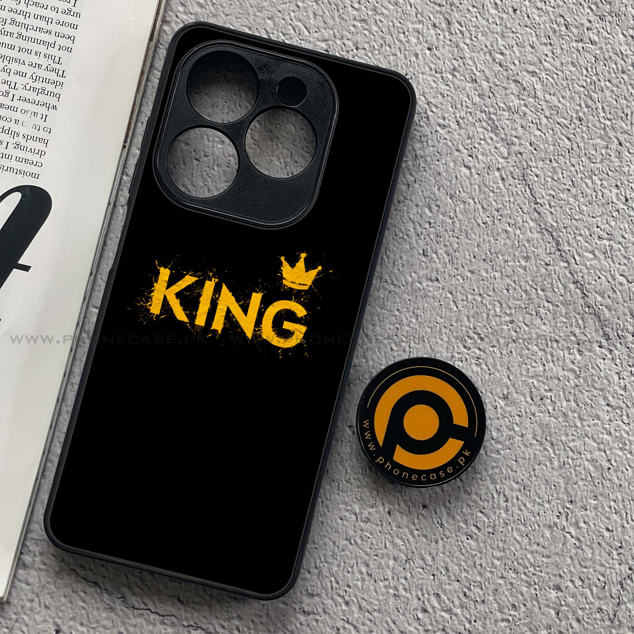 Infinix Smart 8 Pro - King Series V 2.0 - Premium Metal Printed soft Bumper shock Proof Case