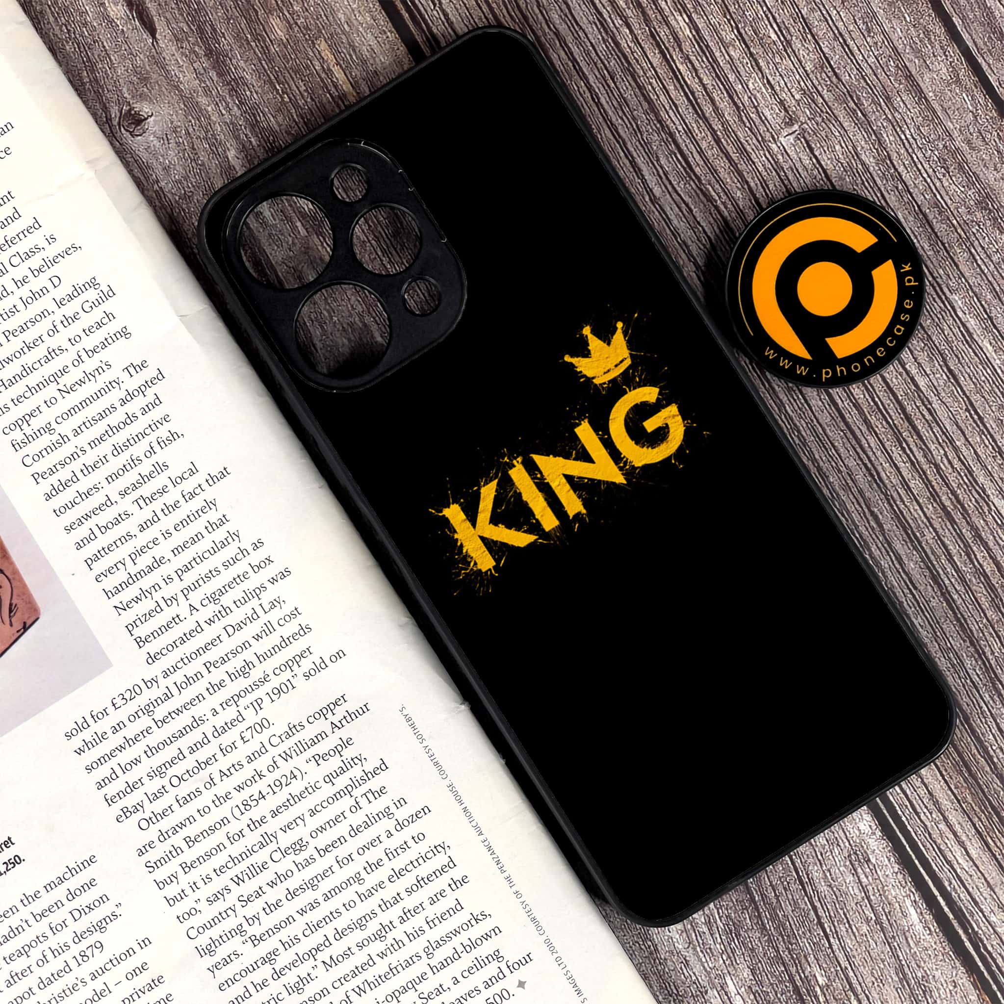 Xiaomi Redmi 12 - King Series V 2.0 - Premium Printed Glass soft Bumper shock Proof Case
