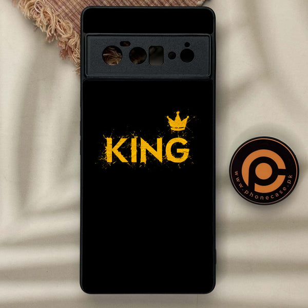Google Pixel 6 Pro-King Series v2.0  Design 2 - Premium Metal Printed soft Bumper Shock Proof Case CS-39243