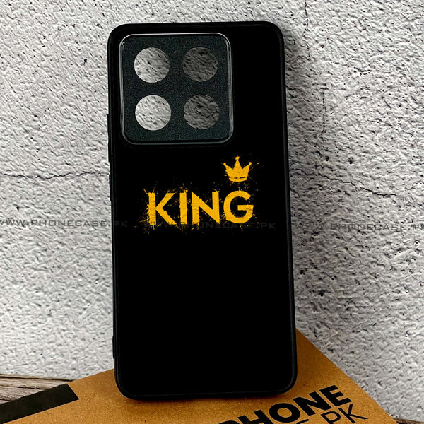 Xiaomi 14T - King Design 2  - Premium Printed Glass soft Bumper shock Proof Case CS-35967
