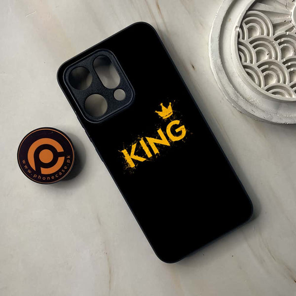 Oppo Reno 14 5G - King 2.0 Design 2  - Premium Metal Printed soft Bumper shock Proof Case  CS-37438