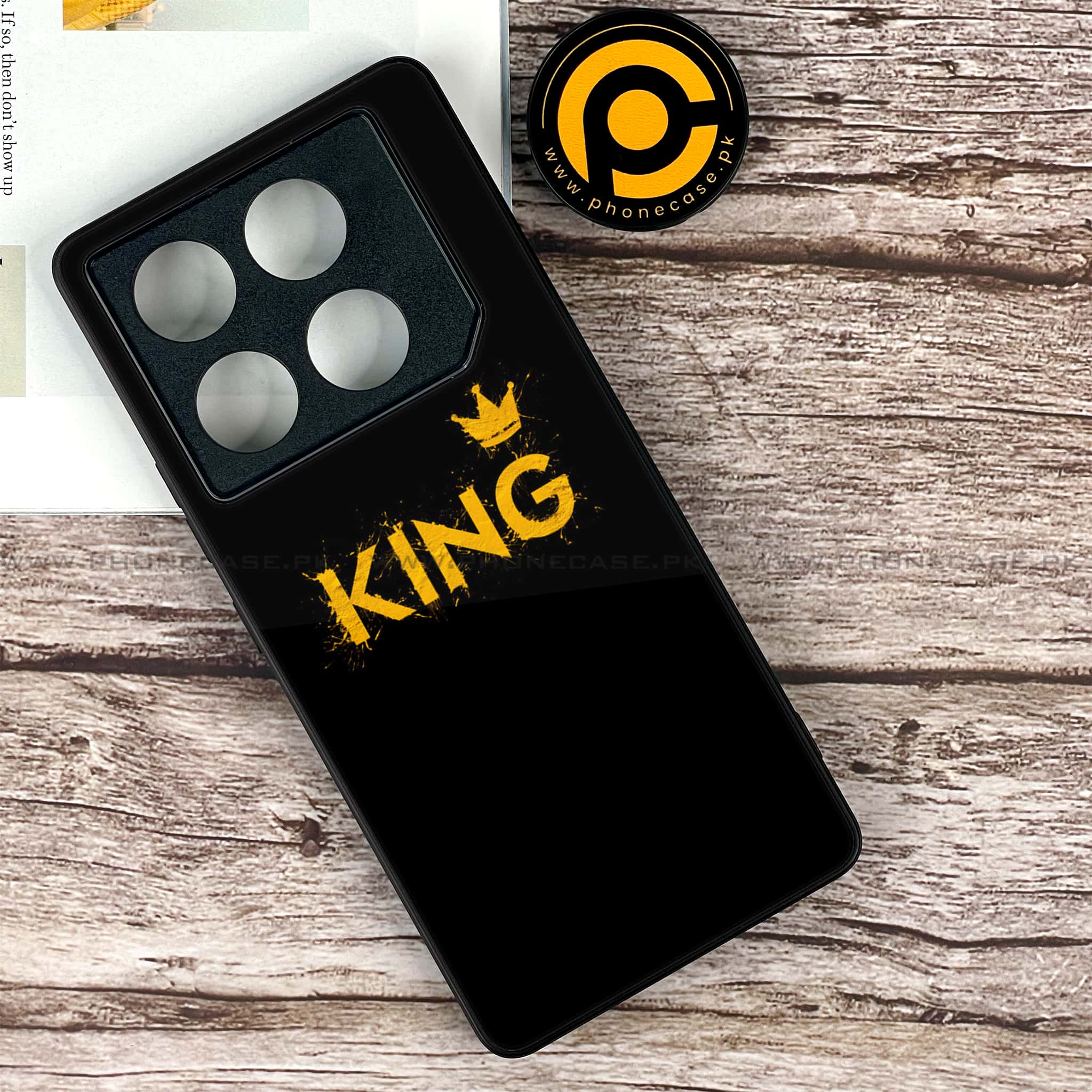 Infinix GT 20 Pro - King 2.0 Series - Premium Printed Glass soft Bumper shock Proof Case