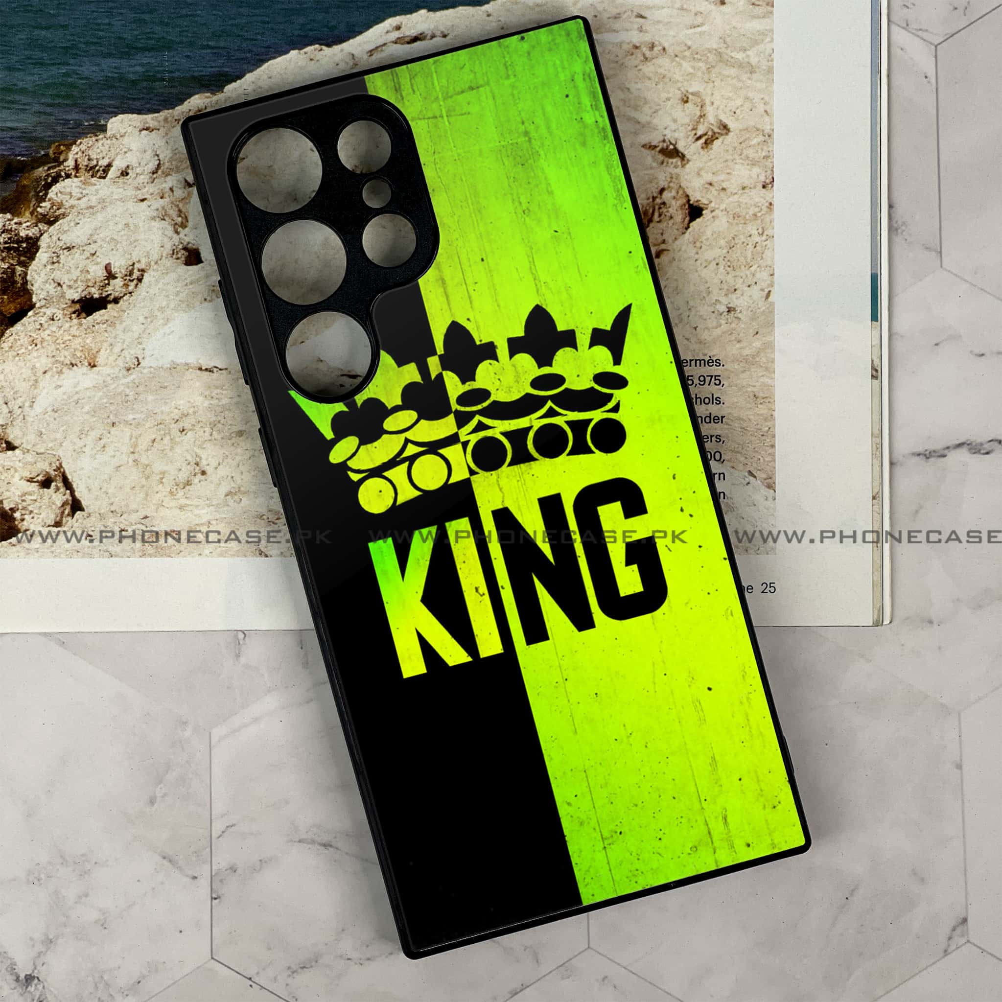 Samsung Galaxy S24 Ultra - King Series V 2.0 Series - Premium Metal Printed soft Bumper shock Proof Case