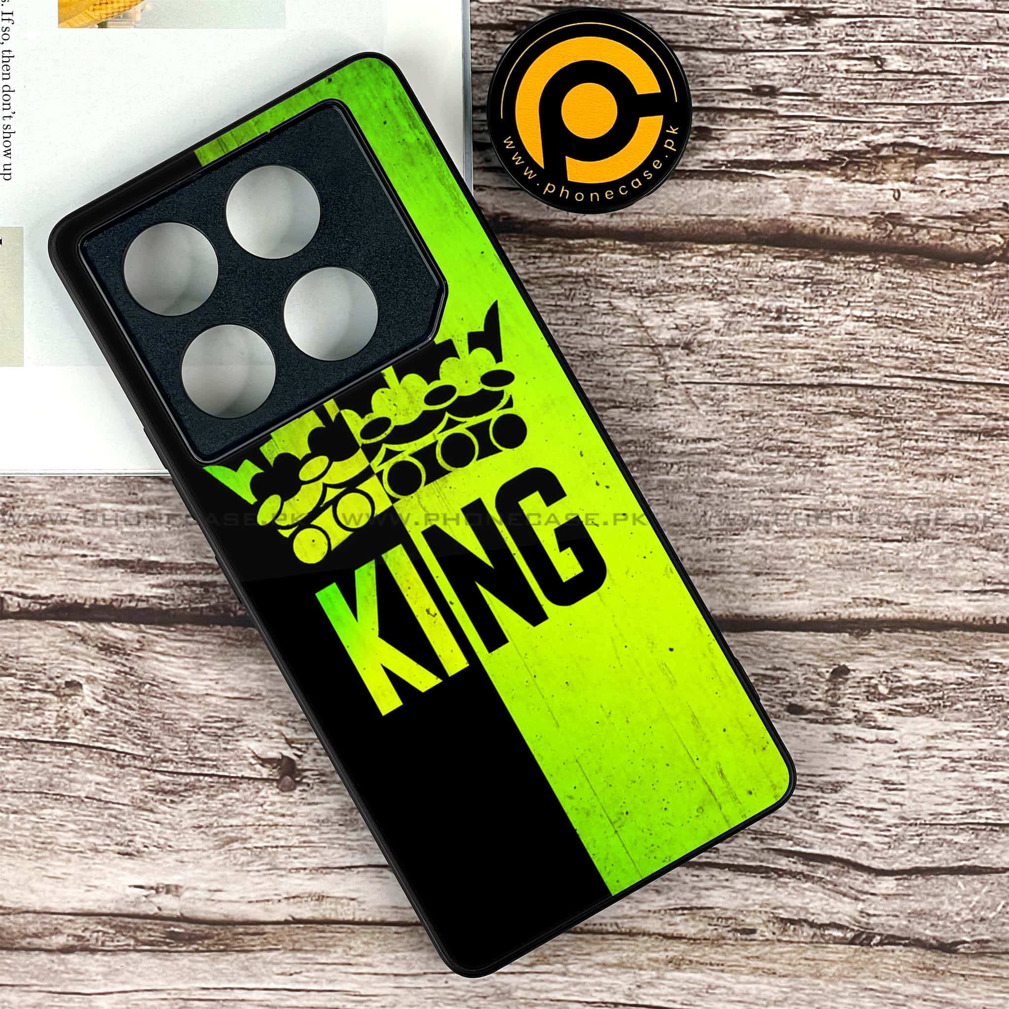 Infinix GT 20 Pro - King 2.0 Series - Premium Printed Glass soft Bumper shock Proof Case