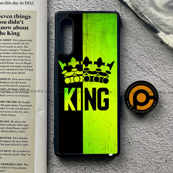 LG Velvet  / LG G9  - King 2.0 Design 3  - Premium Printed Glass soft Bumper shock Proof Case  CS-36324