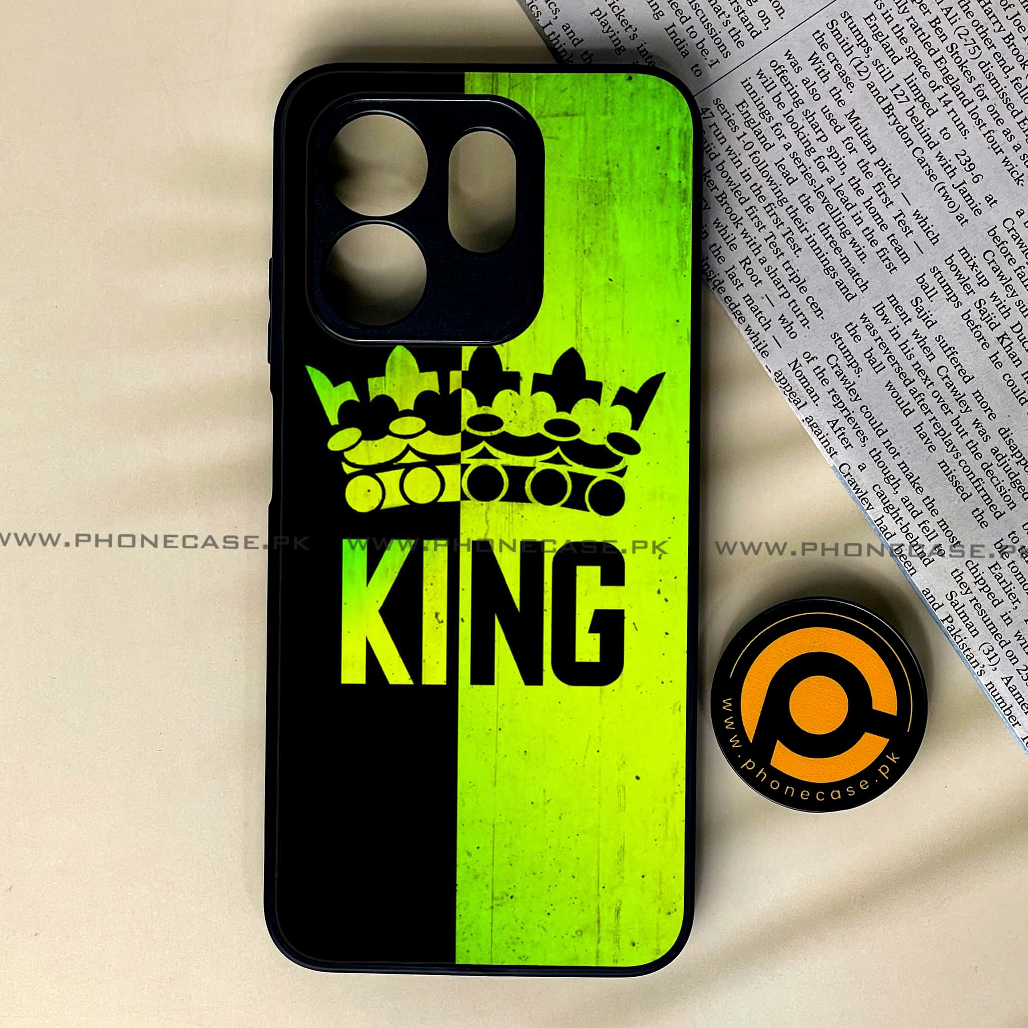 Infinix Smart 9 HD - King V 2.0 Series - Premium Metal Printed soft Bumper shock Proof Case