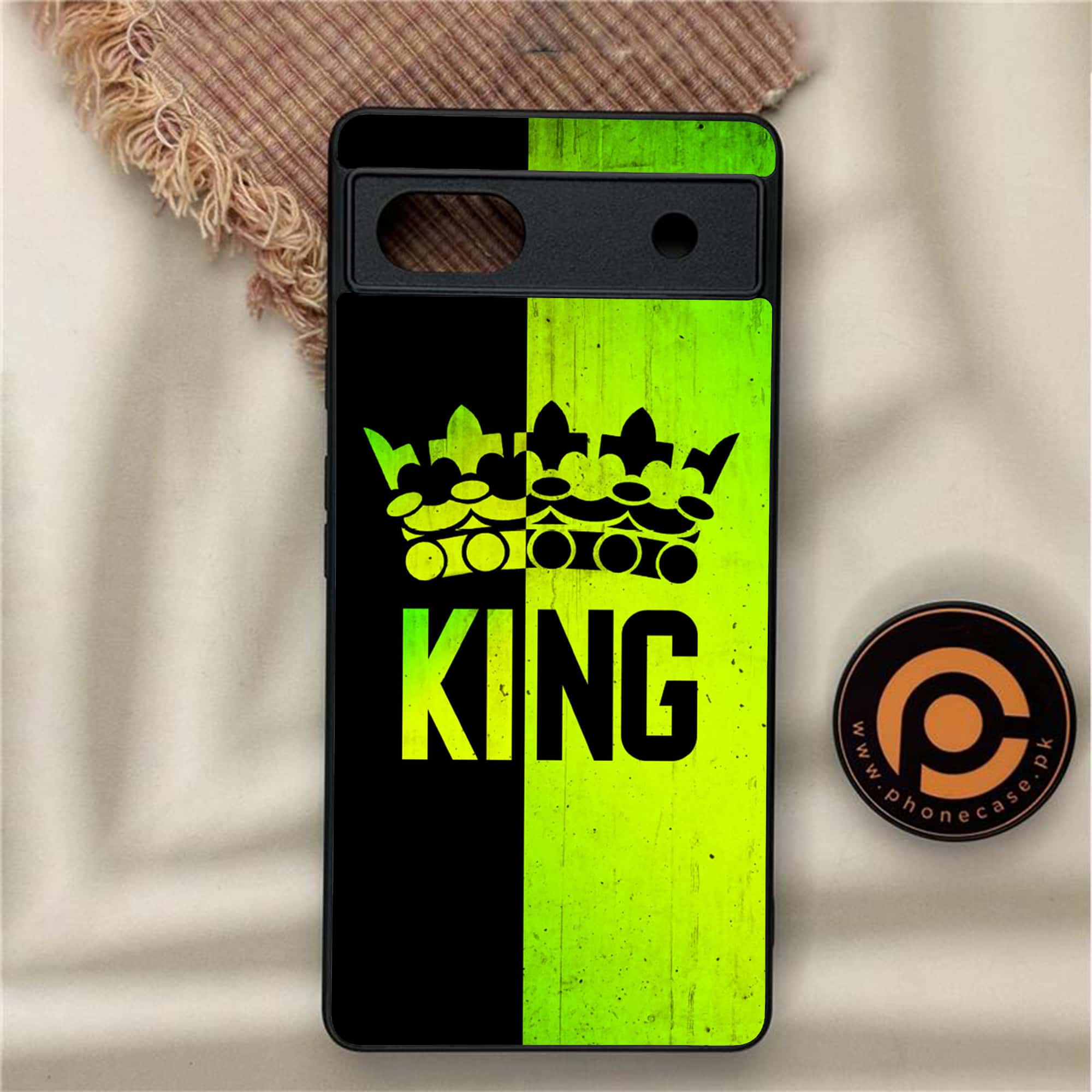 Google Pixel 6A - King Series V 2.0 - Premium Metal Printed soft Bumper Shock Proof Case