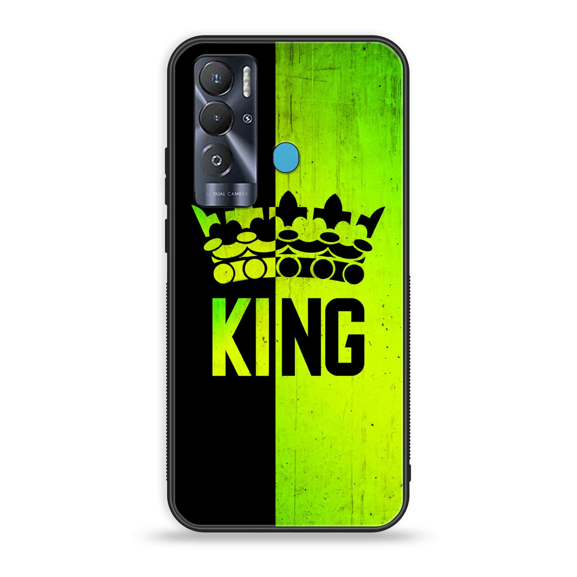 Tecno Pova Neo King Series V2.0 Premium Printed Glass soft Bumper shock Proof Case