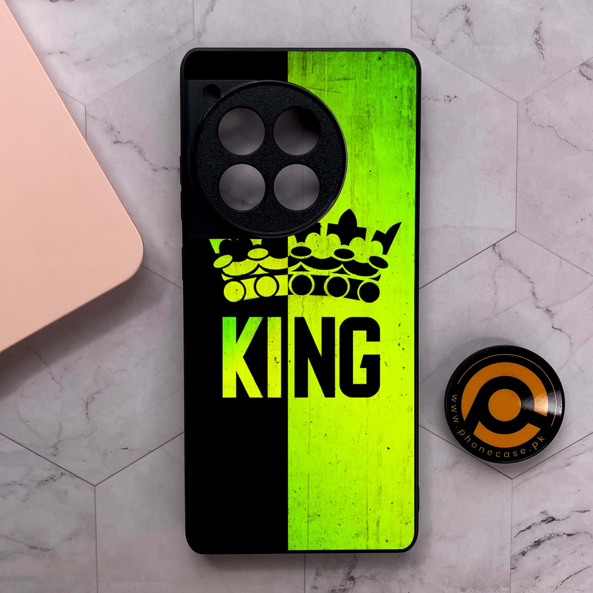 OnePlus 12R - King 2.0 Series - Premium Metal Printed soft Bumper shock Proof Case