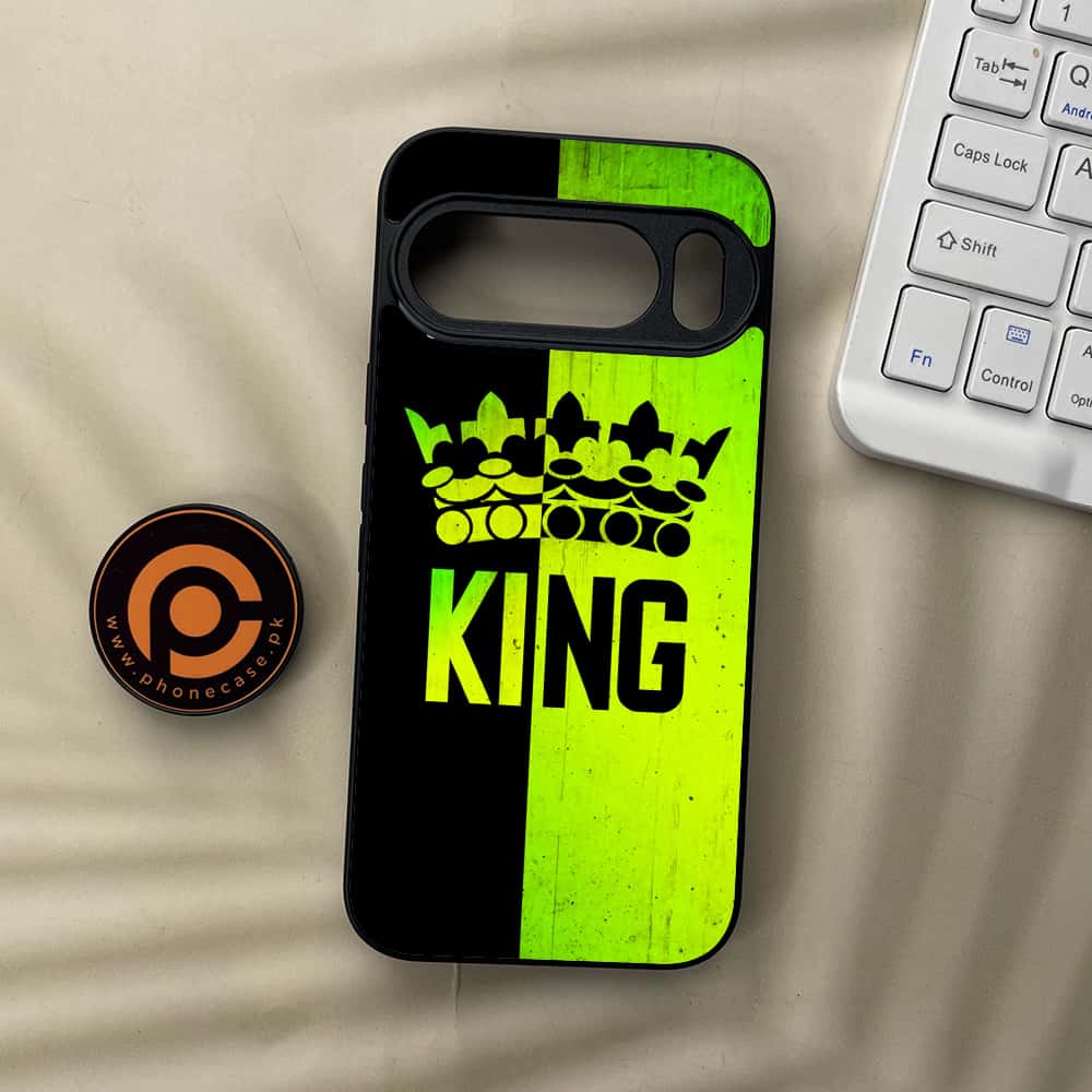 Google Pixel 10 Pro  - King 2.0 Series - Premium Metal Printed soft Bumper Shock Proof Case