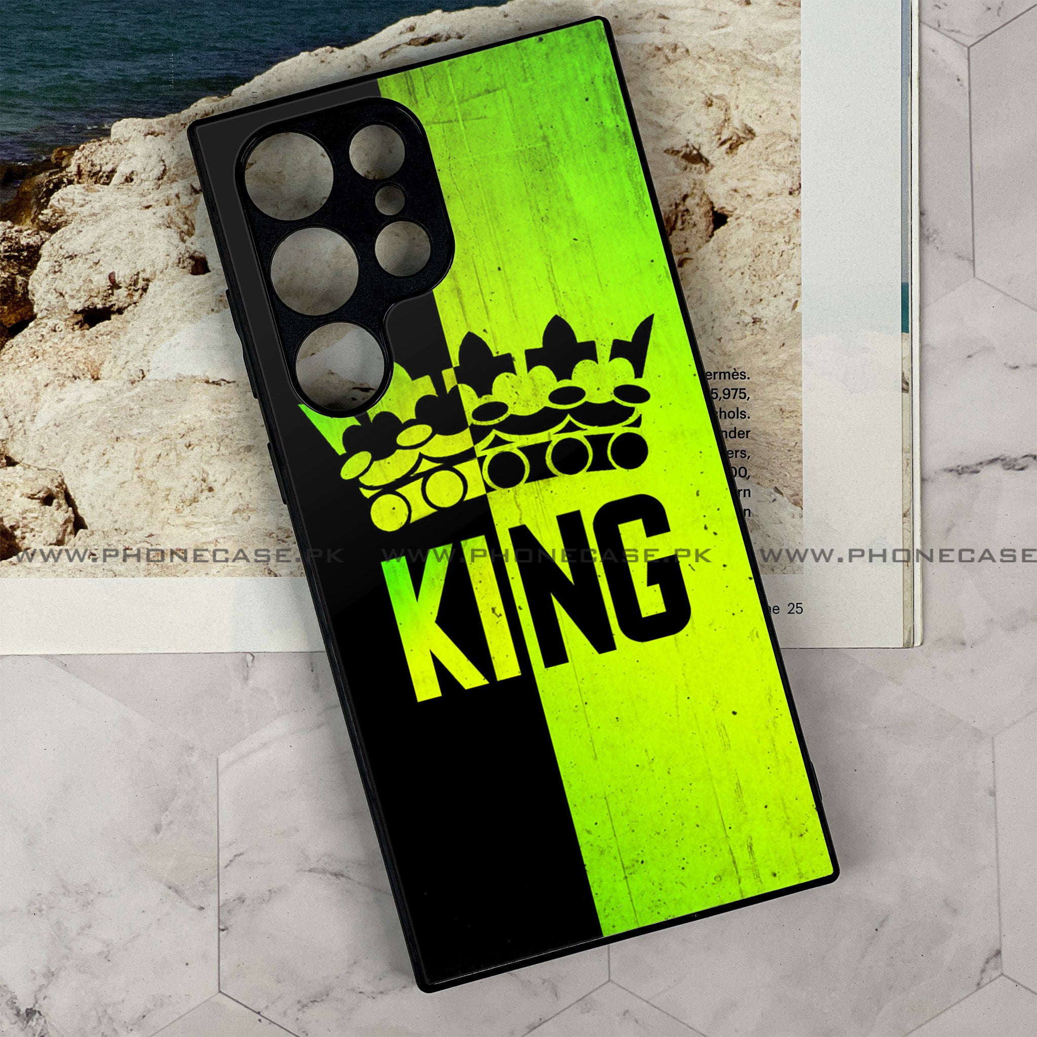 Galaxy S21 Ultra  -  King Series v2.0 - Premium Metal Printed soft Bumper shock Proof Case