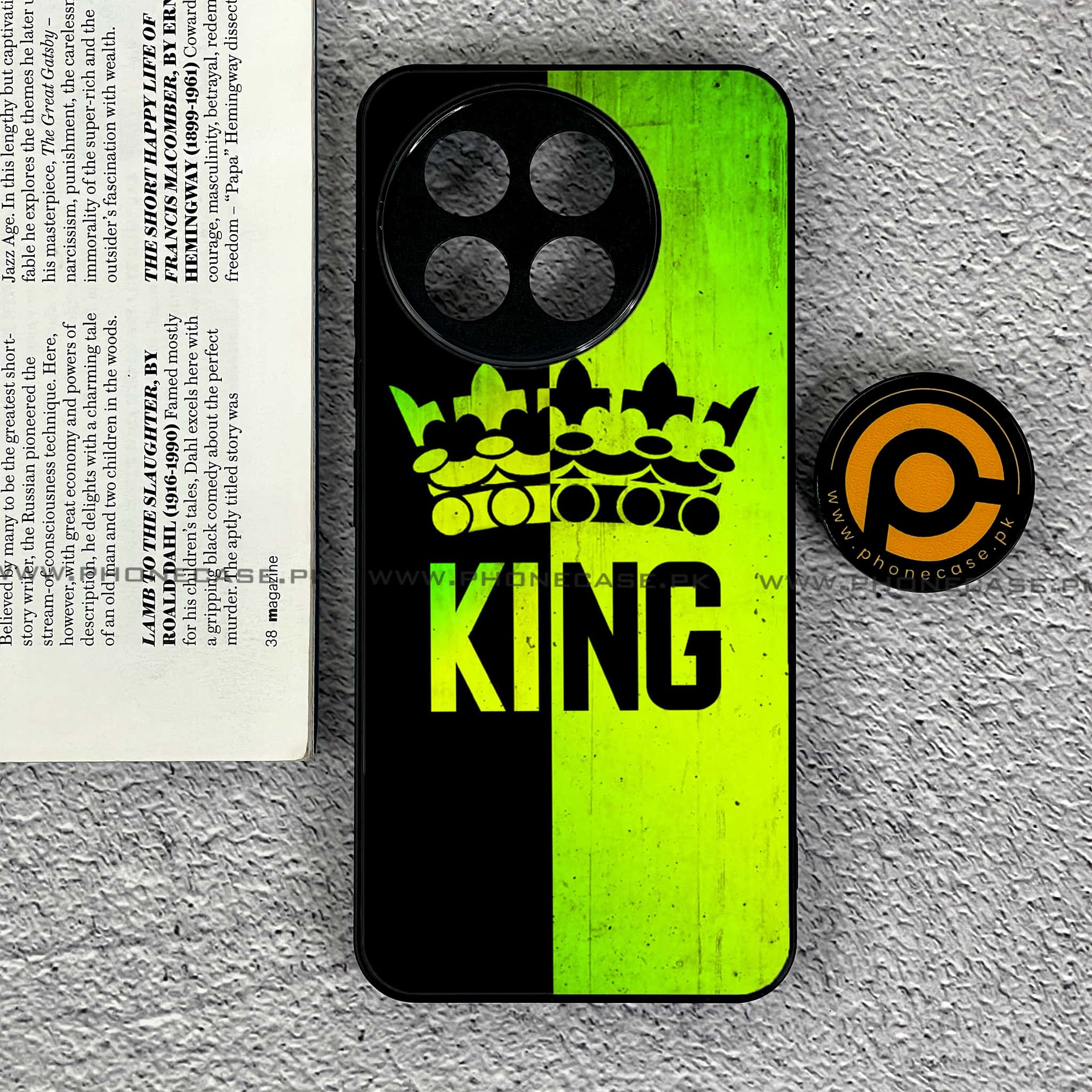 OnePlus 13R - King 2.0 Series - Premium Printed Glass soft Bumper shock Proof Case