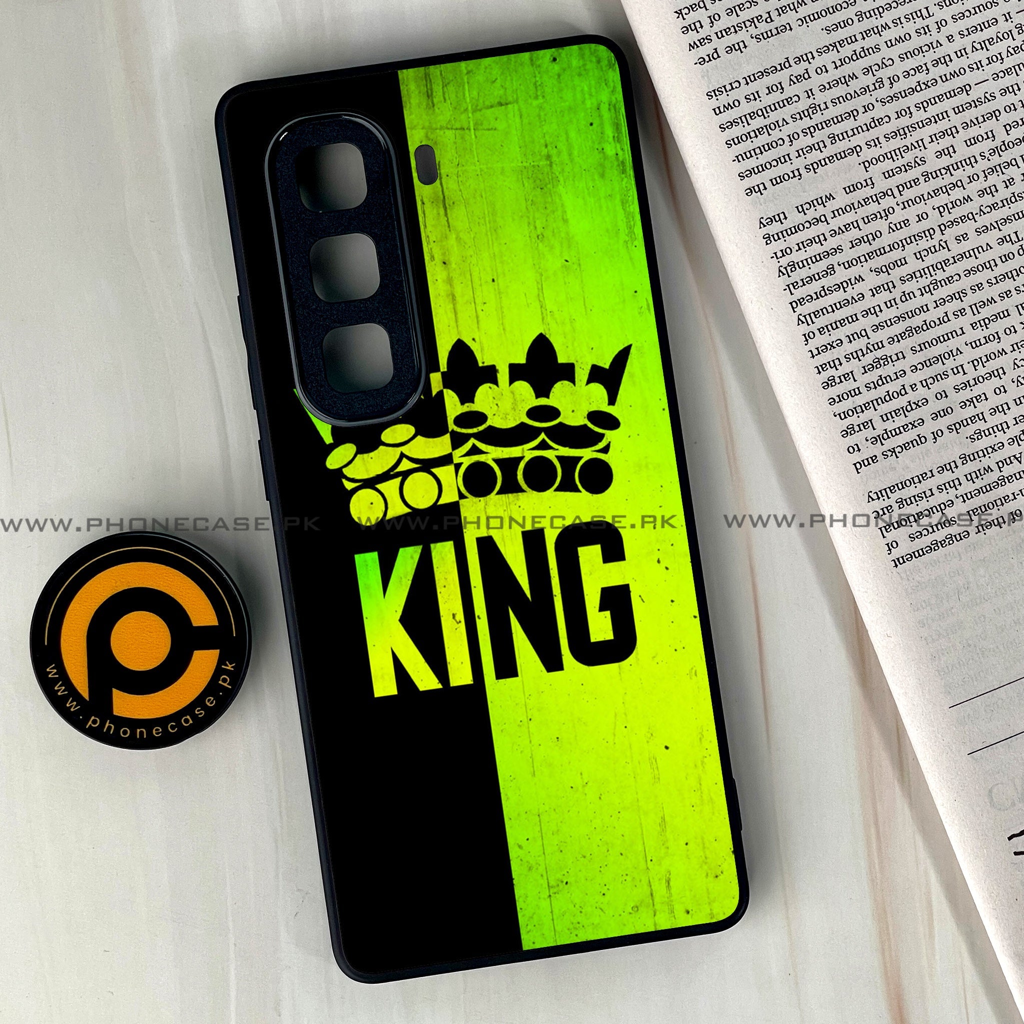 Infinix Hot 60 Pro Plus - King 2.0 Series - Premium Metal Printed soft Bumper shock Proof Case