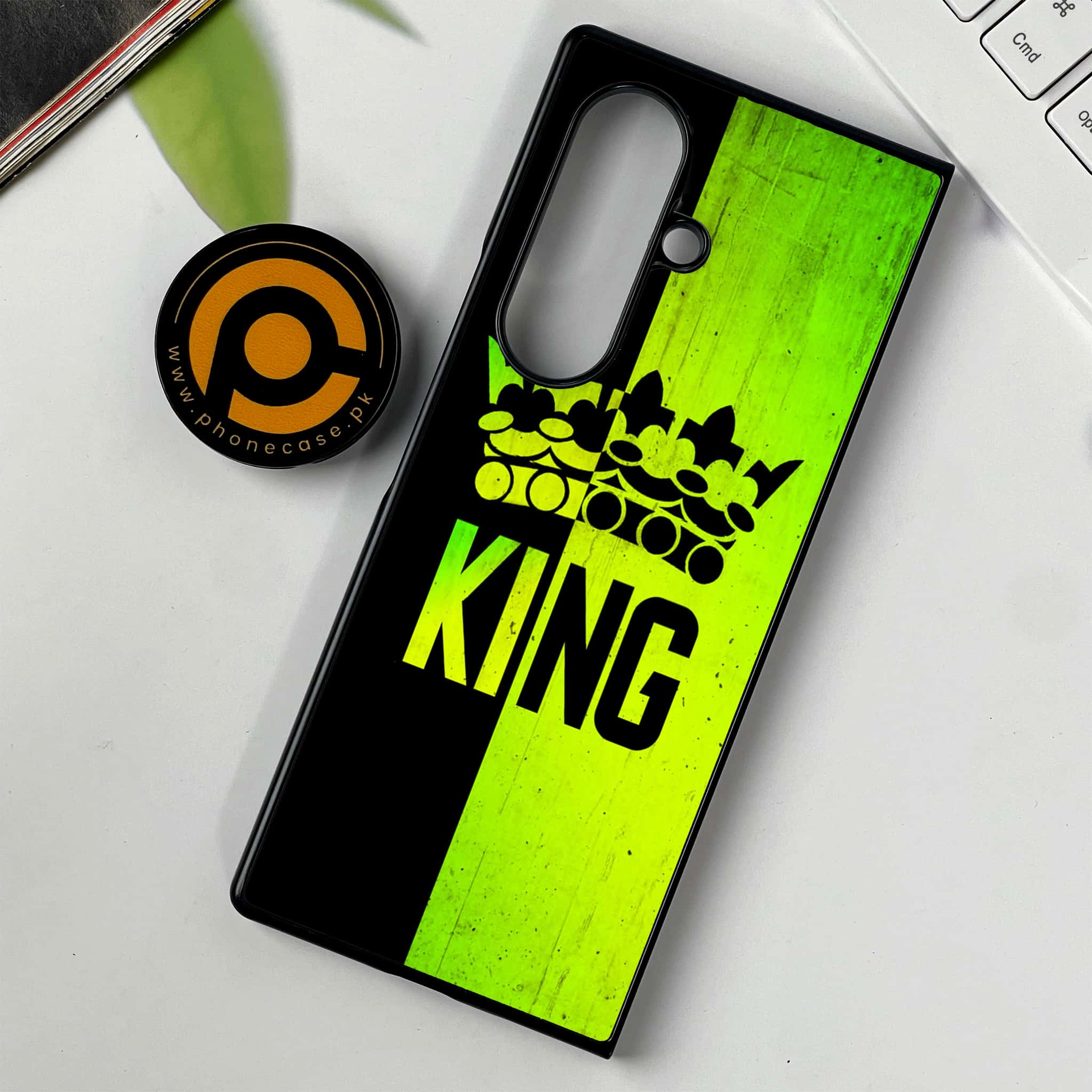Samsung Galaxy Z Fold 7 - King 2.0 Series - Premium Metal Printed soft Bumper shock Proof Case