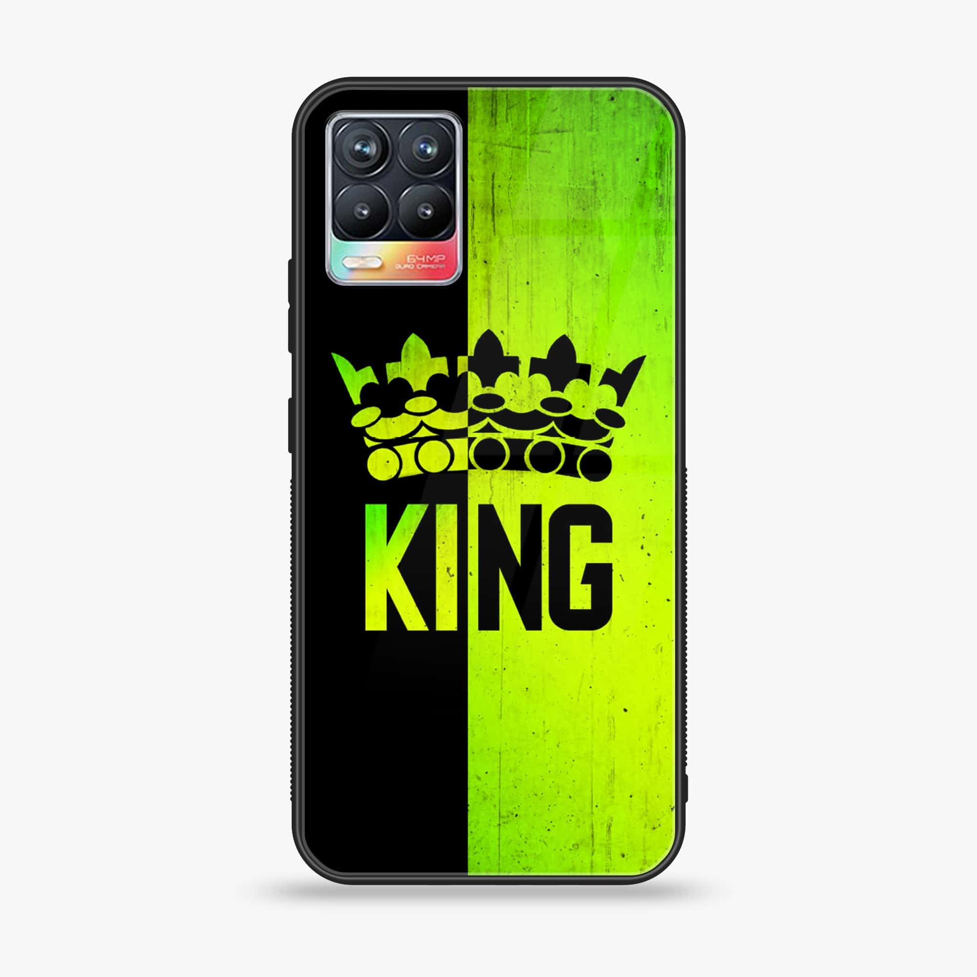 Realme 8 Pro - King 2.0 Series - Premium Printed Glass soft Bumper shock Proof Case