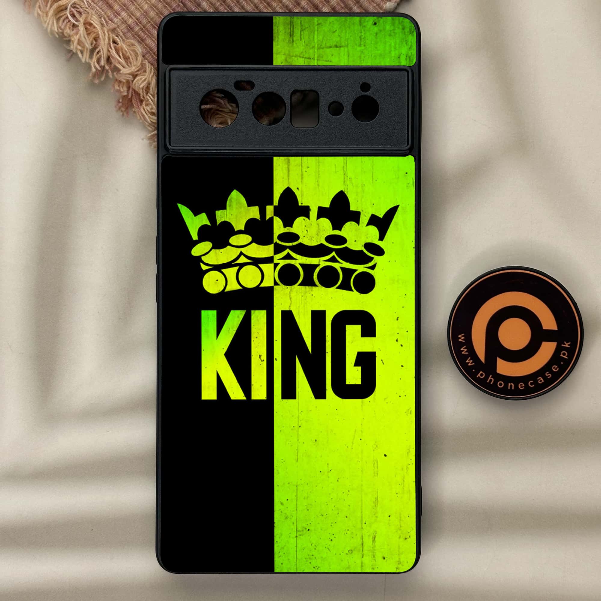 Google Pixel 6 Pro-King Series v2.0 - Premium Metal Printed soft Bumper Shock Proof Case