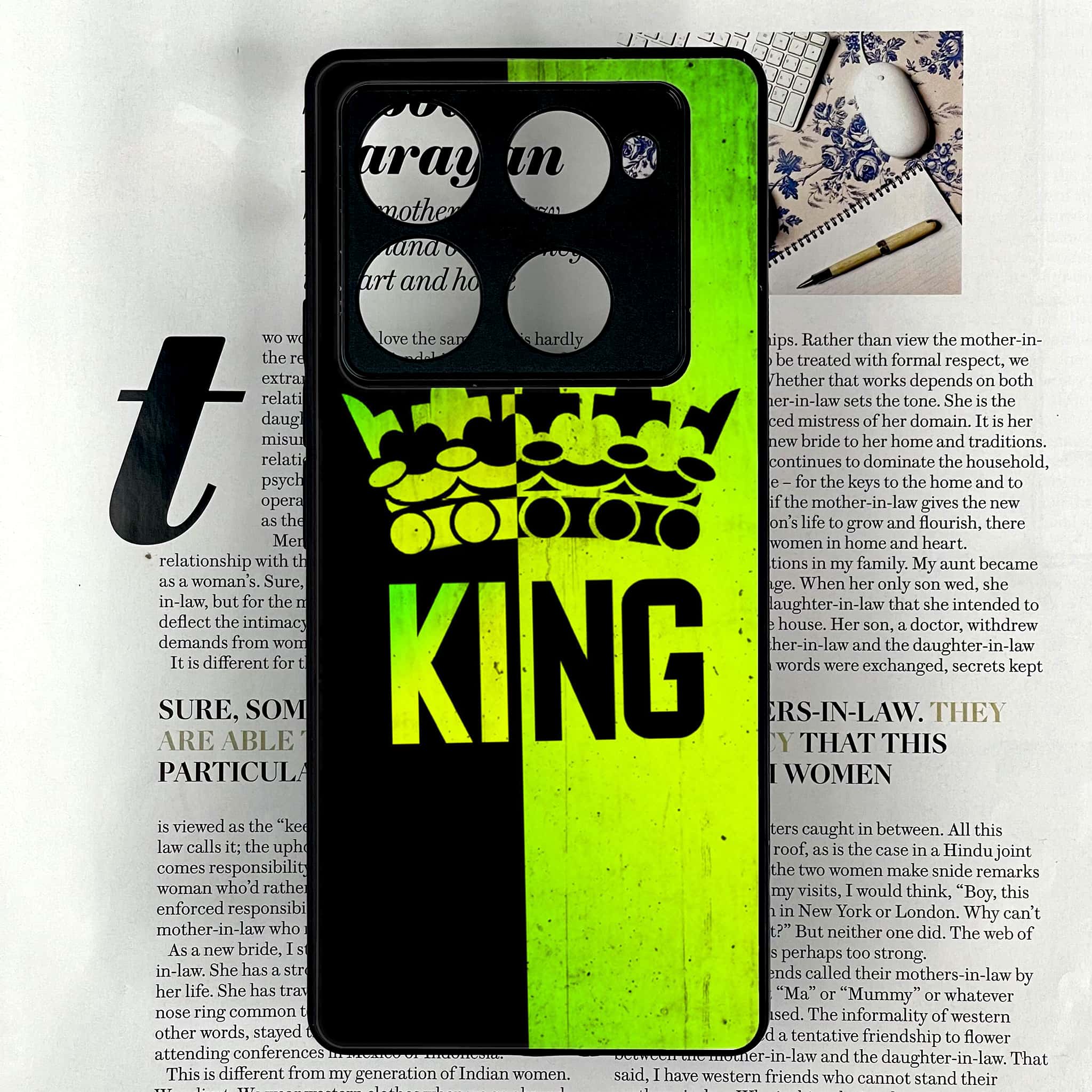 Infinix Note 40 Pro Plus - King 2.0 Series - Premium Metal Printed soft Bumper shock Proof Case